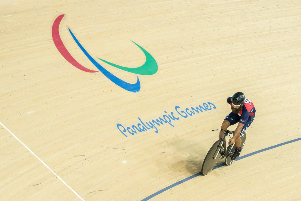 Joe Berenyi Paralympic Cyclist, 4x World Champion trains 2 days before competition starts.