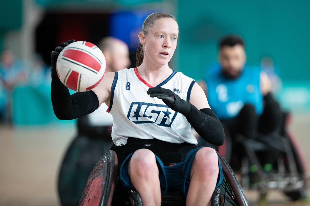 “I STAY IN MOTION. I KEEP BUSY:” SARAH ADAM’S JOURNEY TO BEING A KEY PLAYER FOR TEAM USA WHEELCHAIR&nbsp;RUGBY