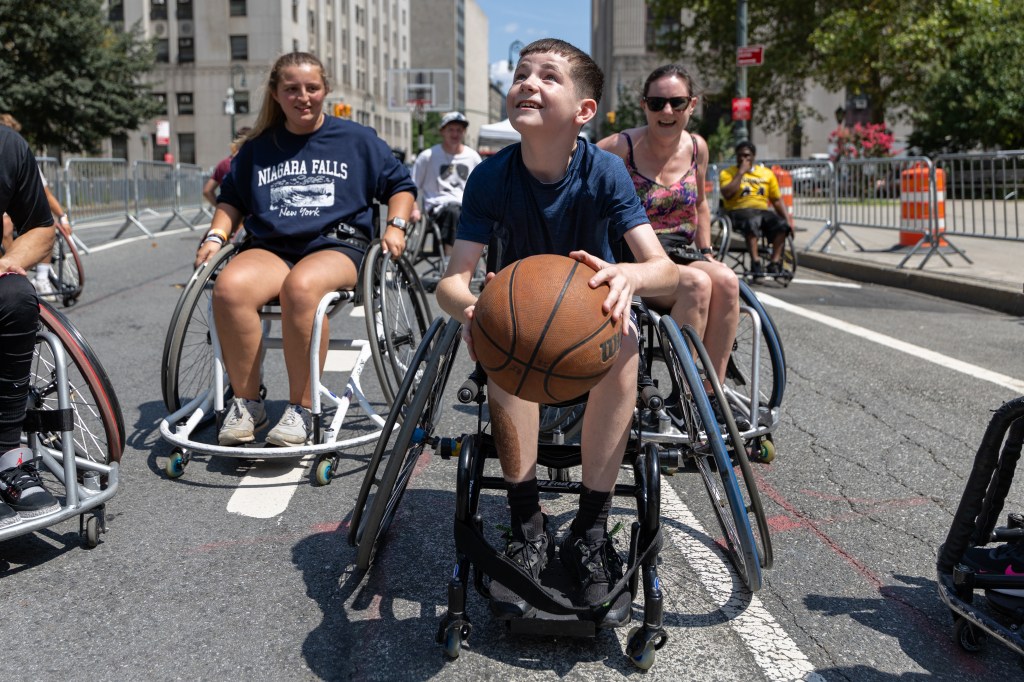 Wheelchair Basketball Rolls Into Summer Streets at Foley Square